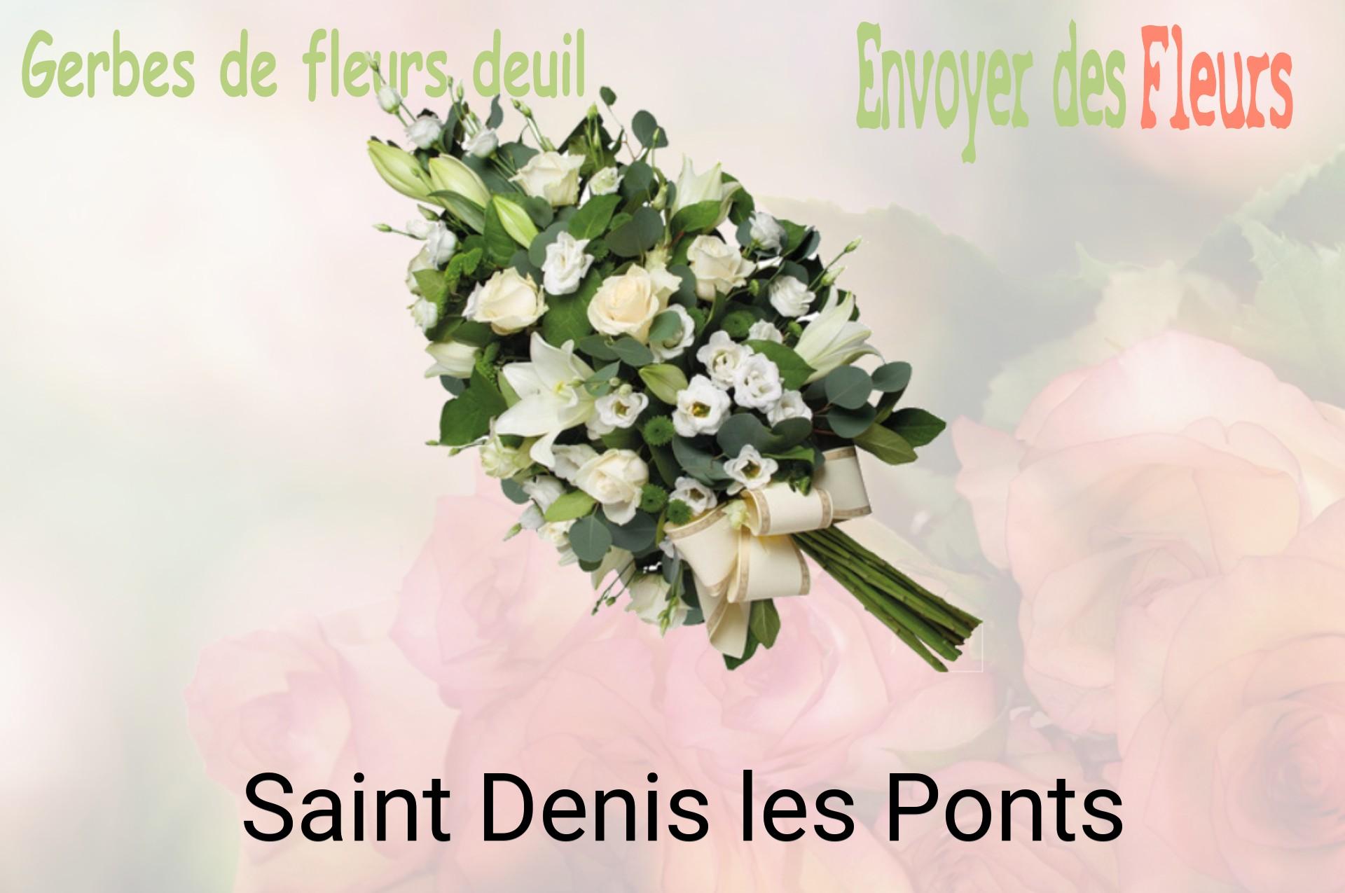 Gerbe de fleurs de deuil livrée à Saint-Denis-les-Ponts